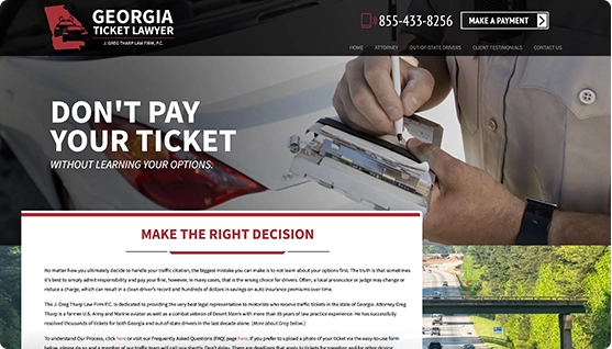 Georgia Ticket Lawyer - J. Greg Tharp Law Firm, P.C.